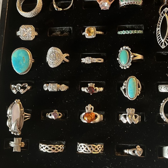 VINTAGE CELTIC OPEN WEAVE BAND STERLING SILVER - Picture 3 of 4